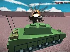 Helicopter And Tank Battle Desert Storm